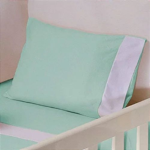 Fronha de Berço 30cm x 40cm Avulsa Malha 100% Algodão Verde - Arrumadinho Fronha de Berço 30cm x 40cm Avulsa Malha 100% Algodão Verde - Arrumadinho