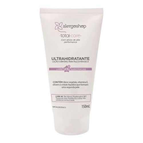 Loção Corporal Ultrahidratante Hipoalergênica Total Care Alergoshop 150ml Loção Corporal Ultrahidratante Hipoalergênica Total Care Alergoshop 150ml