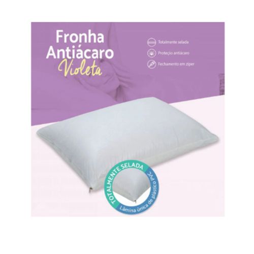Fronha Anti Acaro Violeta Natural Home Care Fronha Anti Acaro Violeta Natural Home Care