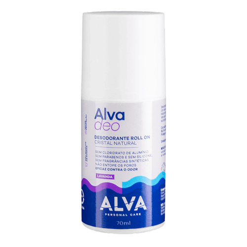 Alva Personal Care Deo Cristal Natural Lavanda - Desodorante Roll On Vegano 70ml 70ml