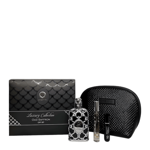Kit Orientica Oud Saffron Unissex - EDP 80ml + Mini 7,5 Ml + Atomizer + Necessaire Kit Kit Orientica Oud Saffron Unissex - EDP 80ml + Mini 7,5 Ml + Atomizer + Necessaire Kit