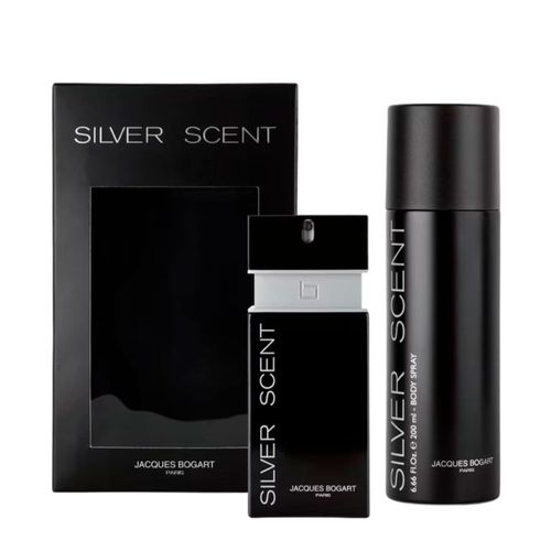 Kit Jacques Bogart Silver Scent Masculino - Eau de Toilette 100ml + Body Spray 200ml Kit