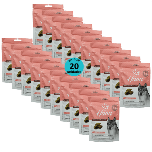 SNACK HANA HEALTHY LIFE SENSITIVE CÃES ADULTOS 65G KIT COM 20 SNACK HANA HEALTHY LIFE SENSITIVE CÃES ADULTOS 65G KIT COM 20