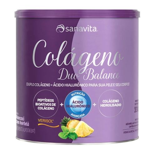 Colágeno Duo Balance Abacaxi com Hortelã Sanavita 330g