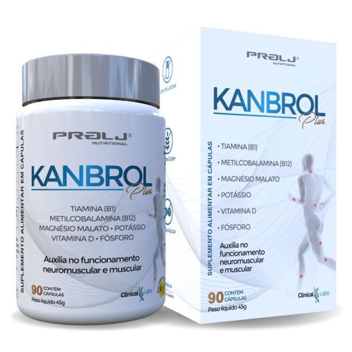 Kanbrol Plus 60 cápsulas | Potássio, Magnésio, Vit B1, B12, Vit. D e Fósforo Prolj Nutritional KANBROL PLUS 90 CÁPSULAS Kanbrol Plus 60 cápsulas | Potássio, Magnésio, Vit B1, B12, Vit. D e Fósforo Prolj Nutritional KANBROL PLUS 90 CÁPSULAS