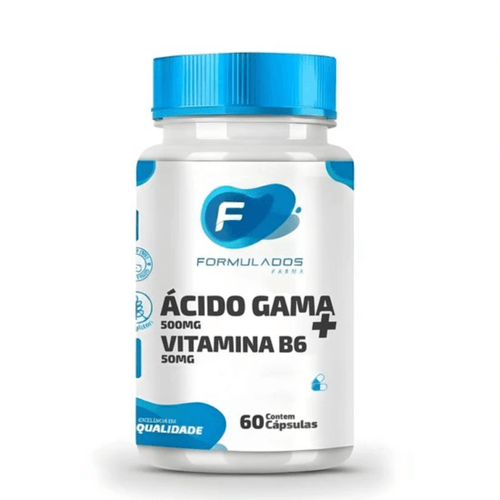 Ácido Gama 500mg e Vitamina B6 60 Cápsulas