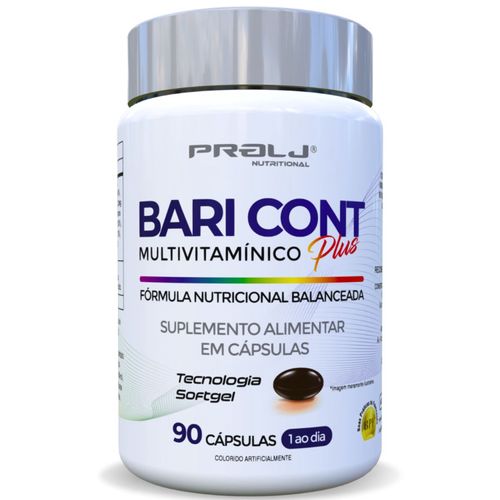 BARI CONT PLUS MULTIVITAMINICO PARA BARIÁTRICOS 90 CÁPSULAS SOFTGEL PROLJ NUTRITIONAL BARI CONT PLUS MULTIVITAMINICO 90 CÁPSULAS SOFTGEL BARI CONT PLUS MULTIVITAMINICO PARA BARIÁTRICOS 90 CÁPSULAS SOFTGEL PROLJ NUTRITIONAL BARI CONT PLUS MULTIVITAMINICO 90 CÁPSULAS SOFTGEL