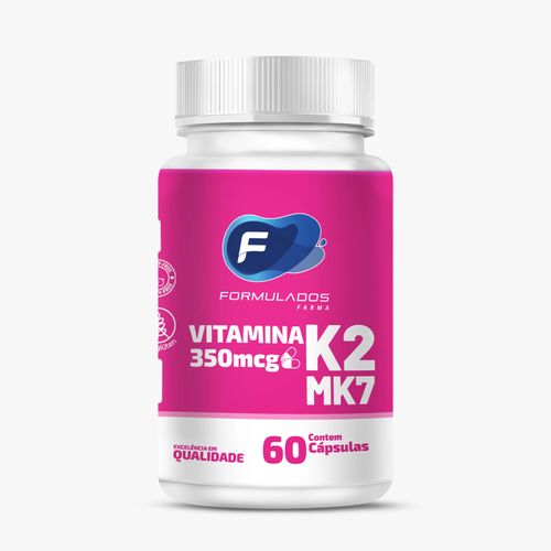 Vitamina K2 Mk7 350mcg 60 Cápsulas Vitamina K2 Mk7 350mcg Cápsulas