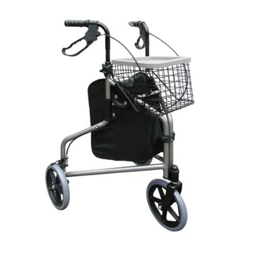 Andador 3 Rodas Com Cesto Aluminio Praxis DY049143 Andador DY049143 PRAXIS Único Andador 3 Rodas Com Cesto Aluminio Praxis DY049143 Andador DY049143 PRAXIS Único