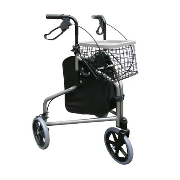 Andador 3 Rodas Com Cesto Aluminio Praxis DY049143 Andador DY049143 PRAXIS Único
