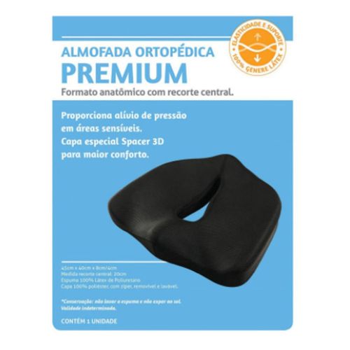 Almofada Ortopedica Premium  Perfetto Preta Almofada Ortopédica Premium  Perfetto Preta