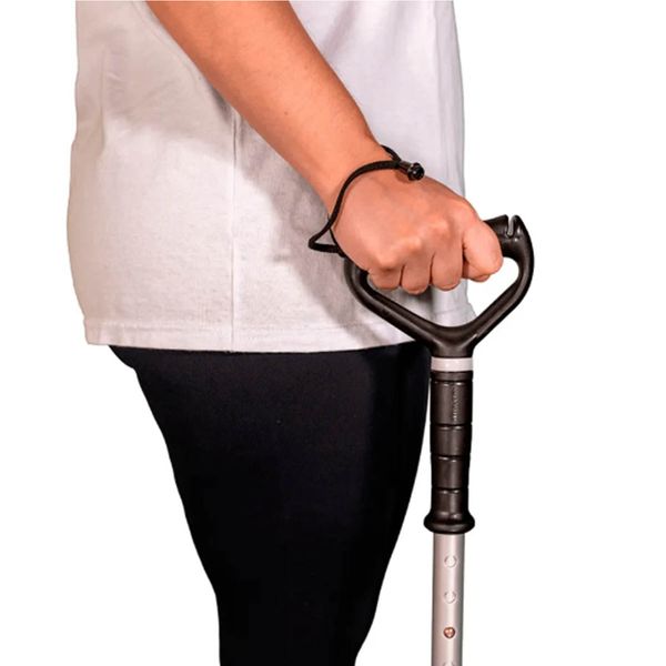 Bengala Fixa Com Apoio Mercur Aluminio Preto Bengala Fixa com Apoio Mercur Preto Único