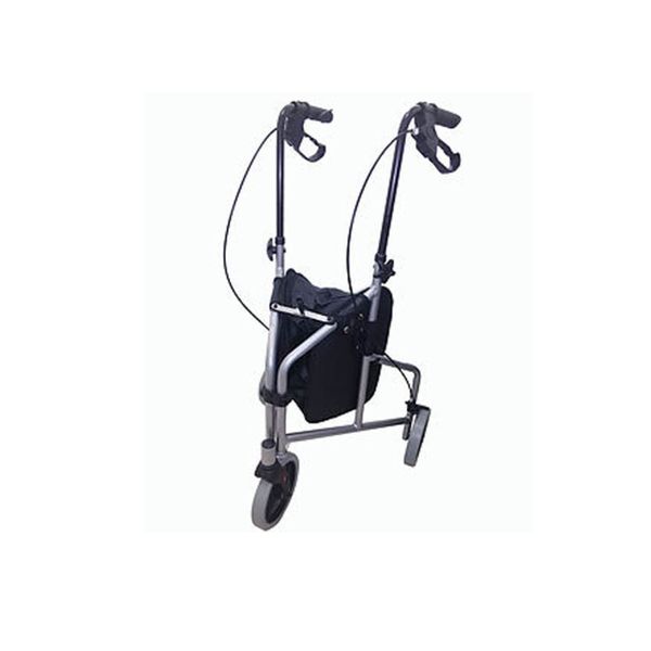 Andador 3 Rodas Dobravel em Aluminio com Bolsa Inspire Mobil Andador 3 Rodas Inspire Único