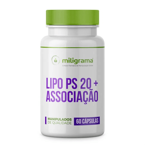 Lipo PS 20 + Associação 60 Cápsulas Lipo PS 20 + Associação 60 cápsulas Lipo PS 20 + Associação 60 Cápsulas Lipo PS 20 + Associação 60 cápsulas