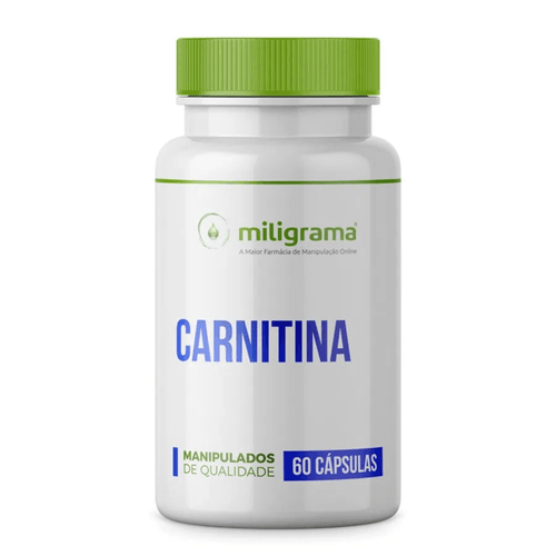 Carnitina 500mg 60 Cápsulas Transforma Gordura em Energia Carnitina 500mg 60 Cápsulas Transforma Gordura em Energia