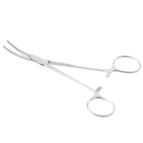 Pinça Kelly em Aço Inoxidável ABC - Curva - 14cm Pinça Kelly em Aço Inoxidável ABC - Curva - 14cm
