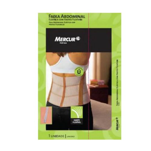 Faixa Abdominal Elastica com Hastes Flexiveis Mercur Único Faixa Abdominal Elastica com Hastes Flexiveis Mercur Único