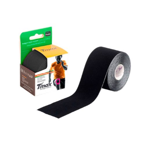 Bandagem Elastica Adesivo TMAX 5m x 5cm Preto preto Único