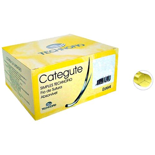Fio Sutura Categute Simples 4-0 Agulha 2,0cm 1/2 - unidade