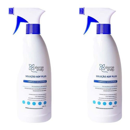 KIT 2 Solução Antiácaros ADF Plus Alergoshop 480ml branco