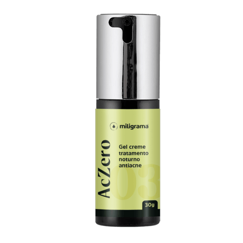 Gel Creme de Tratamento Noturno Antiacne 30g - Linha Aczero Gel Creme de Tratamento Noturno Antiacne 30g- Linha AcZero Sem Sabor/Aroma 30g Branca/Transparente Gel Creme de Tratamento Noturno Antiacne 30g - Linha Aczero Gel Creme de Tratamento Noturno Antiacne 30g- Linha AcZero Sem Sabor/Aroma 30g Branca/Transparente