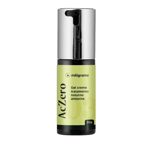 Gel Creme de Tratamento Noturno Antiacne 30g - Linha Aczero Gel Creme de Tratamento Noturno Antiacne 30g- Linha AcZero Sem Sabor/Aroma 30g Branca/Transparente