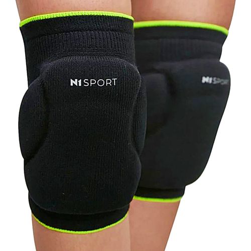 Joelheira Esportiva com Proteção Flyer N1 Preto com Verde Tam M