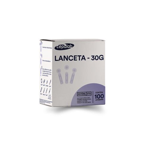 Lanceta Estéril 30G com 100 Unidades Cepalab Lanceta Estéril 30G com 100 Unidades Cepalab