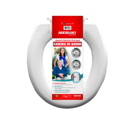 Assento Sanitario Fechado Para Cadeira De Banho Mebuki Único