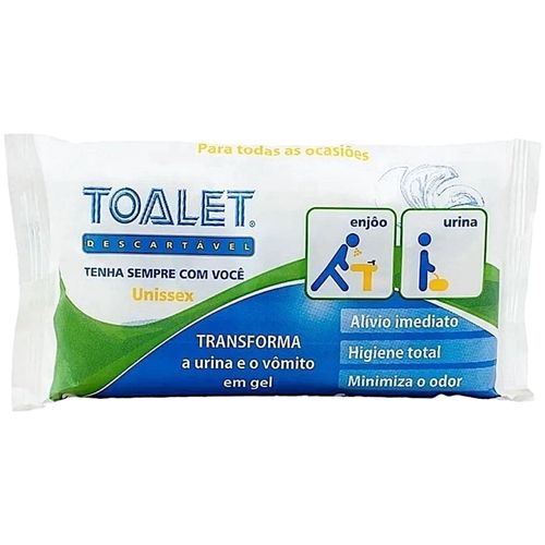 Toalet Descartável Bolsa Coletora Urina e Vômito - Sistema Gel 600ml
