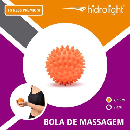 Bola de Massagem Hidrolight Laranja 7,5cm Único Bola de Massagem Hidrolight Laranja 7,5cm Único