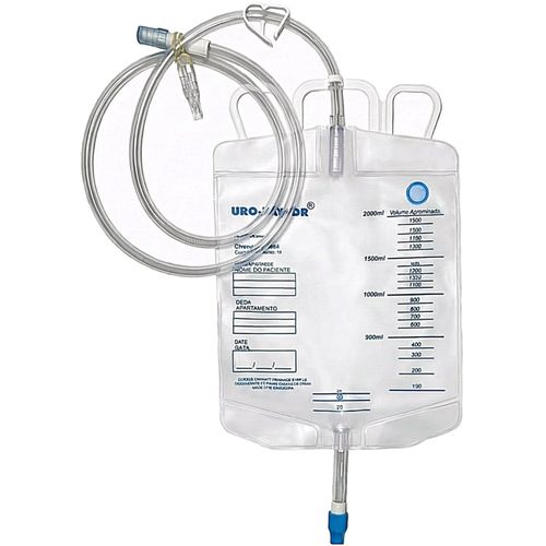 Coletor Urina Uro-Taylor 2 litros Sistema Fechado - unidade