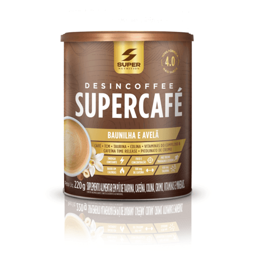 Supercafé Baunilha com Avelã Super Nutrition 220g