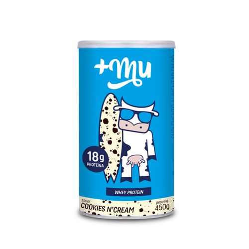 Whey Concentrado Muke Cookies e Cream 450g - Mais Mu Whey Concentrado Muke Cookies e Cream 450g - Mais Mu