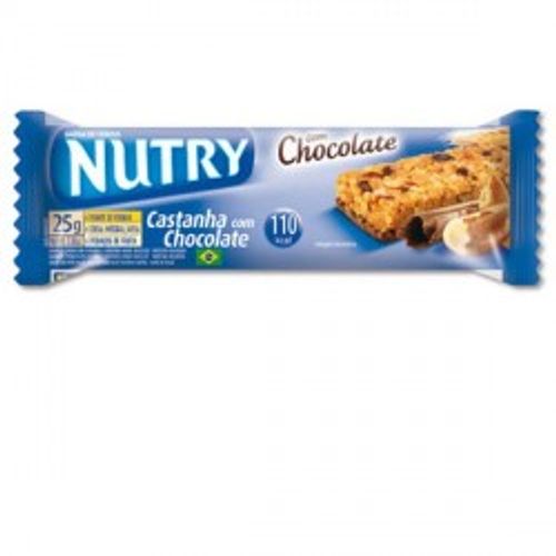 Barra de Cereal Nutry Castanha Chocolate 25g Barra de Cereal Nutry Castanha Chocolate 25g