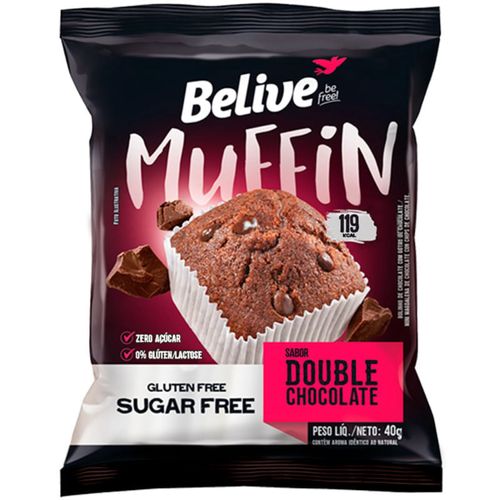 Muffin Double Chocolate Zero Belive 40g Muffin Double Chocolate Zero Belive 40g