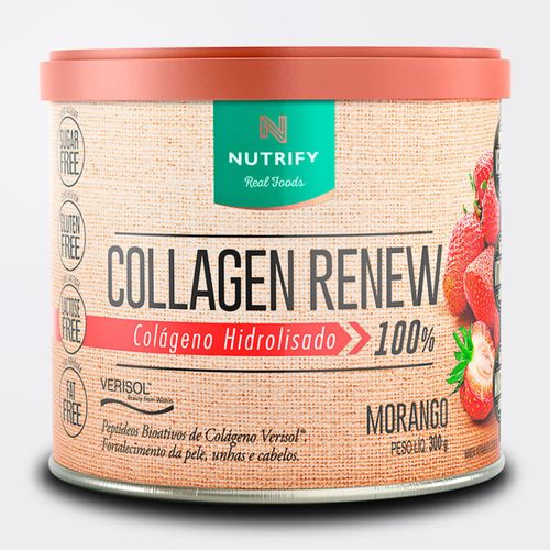 Collagen Renew Morango Nutrify 300g Collagen Renew Morango Nutrify 300g