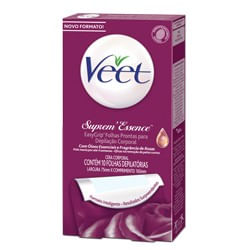 Folha Corporal para Cera Suprem Essence Veet com 10 unidades