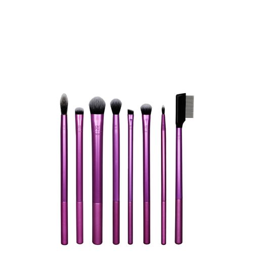 Kit de Pincéis para Maquiagem Real Techniques Everyday Eye Essentials Roxo -
