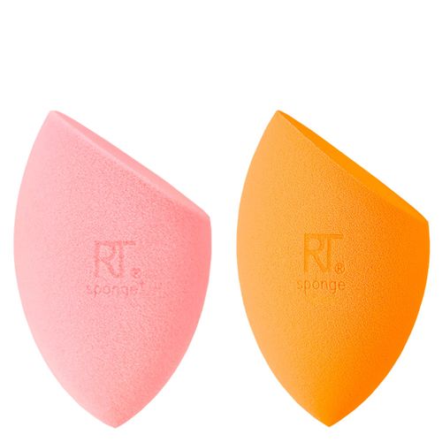 Kit Esponjas de Maquiagem Real Technques - Esponja de Maquiagem Miracle Powder Rosa + Esponja de Maquiagem Miracle Complexion Laranja Kit