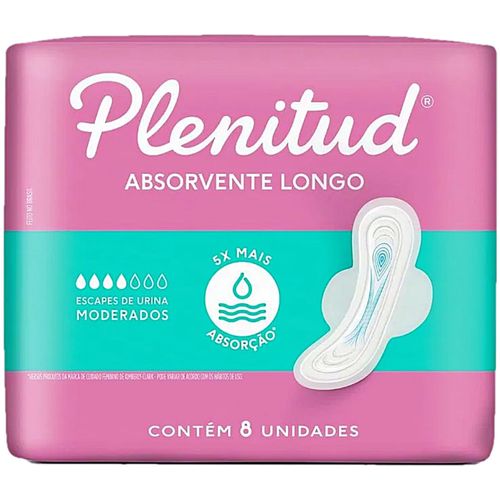 Absorvente Plenitud Femme Protetor Longo Moderado 8 unidades Absorvente Plenitud Femme Protetor Longo Moderado 8 unidades