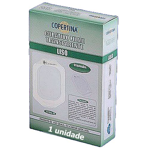 Curativo Filme Copertina Transparente Liso 10x12cm - unidade Curativo Filme Copertina Transparente Liso 10x12cm - unidade