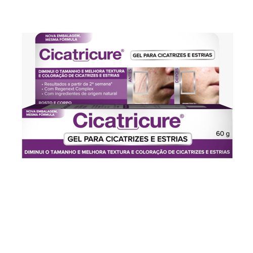 Cicatricure Gel Para Cicatrizes e Estrias 60G
