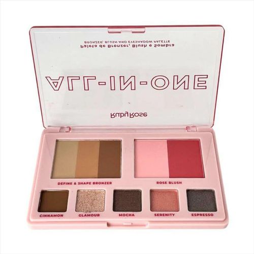 Ruby Rose Paleta de Bronzer Blush e Sombra All In One 21,85g Ruby Rose Paleta de Bronzer Blush e Sombra All In One 21,85g
