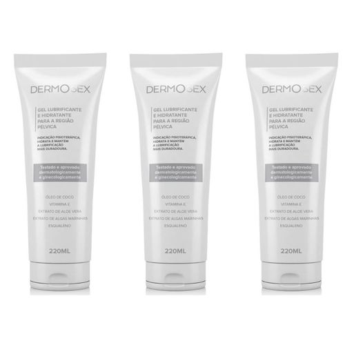 Kit 3x Hidratante Intimo Feminino Lubrificante Para Região Pélvica 220ml
