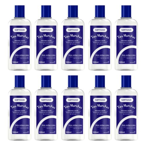 10x Tira Manchas Soft Hair Líquido Tintura De Cabelo Na Pele 10x Tira Manchas Soft Hair Líquido Tintura De Cabelo Na Pele