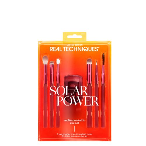 Kit Pinceis Real Techniques Solar Power Molten Metallic Rosa
