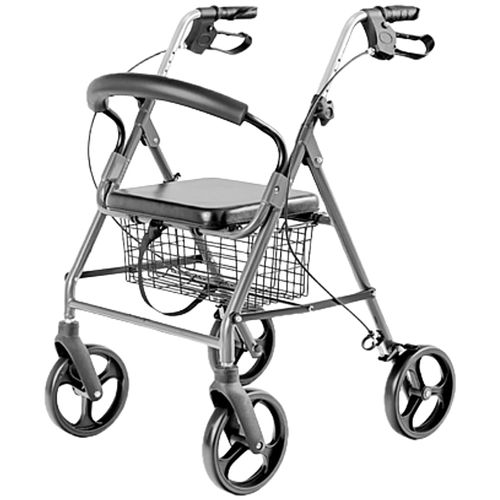 Andador 4 Rodas SC302 Dobrável em Alumínio com Assento Andador 4 Rodas SC302 Dobrável em Alumínio com Assento