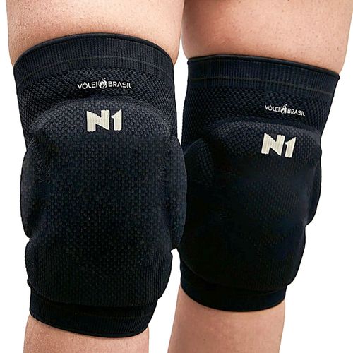 Joelheira Esportiva Volei com Proteção N1 Sport Preta Tam P Joelheira Esportiva Volei com Proteção N1 Sport Preta Tam P