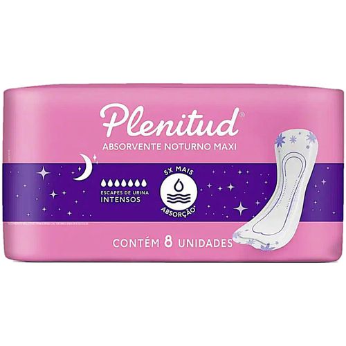 Absorvente Feminino Plenitud Femme Noturno Intenso 8 unidades
